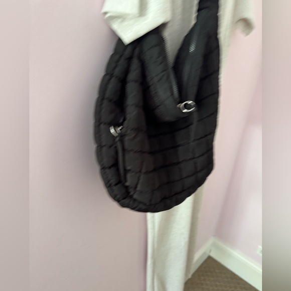Free People Movement Quilted Carryall Hobo Bag in Black - Picture 6 of 9